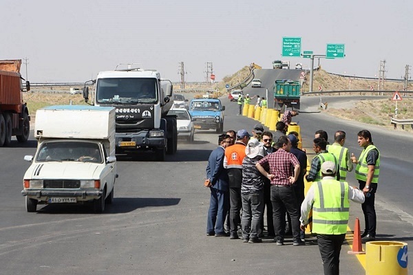 گزارش تصویری بهره‌برداری از ۳.۵ کیلومتر دیگر از باند دوم محور تربت حیدریه زاوه
